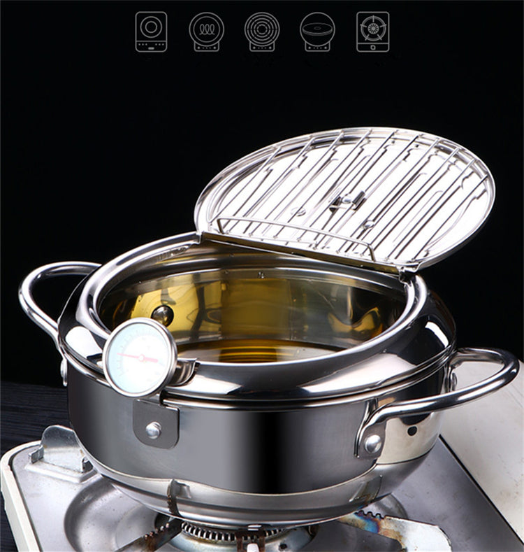 Stainless Steel Deep Frying Pot